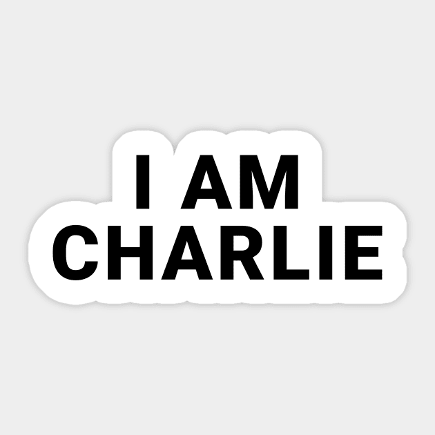 I Am Charlie Sticker by ArtistTee ⭐⭐⭐⭐⭐